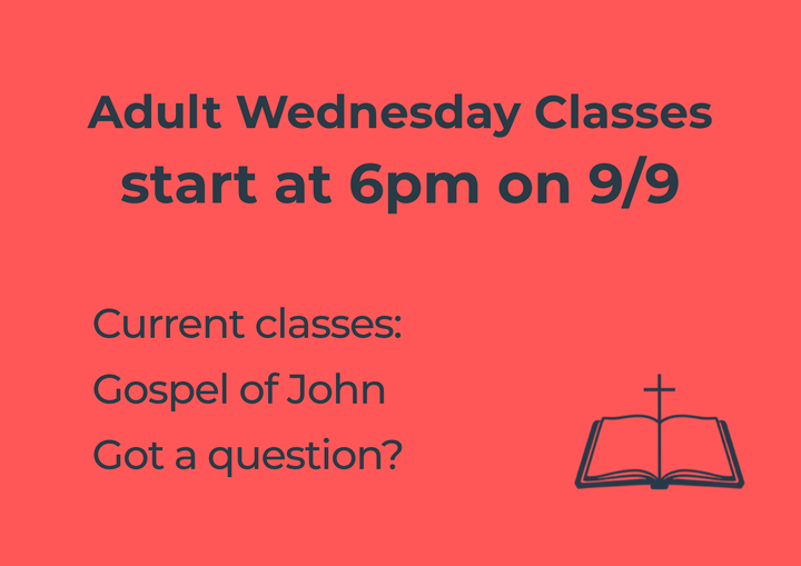Wednesday Adult Classes