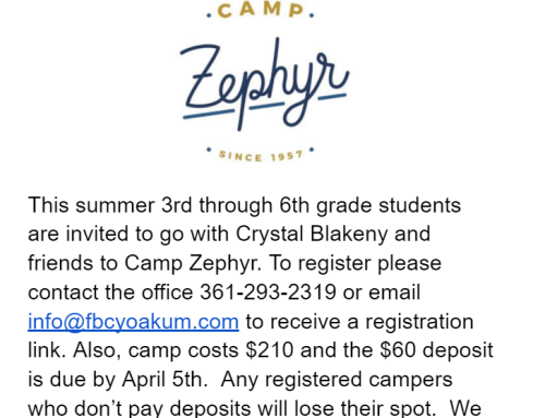 Camp Zephyr Preteen Camp 7/24-27