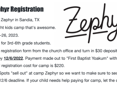 Camp Zephyr Preteen Camp 7/23-26
